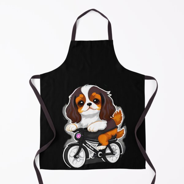 Item preview, Pedaling Pup - Cute Cavalier King Charles Spaniel on a Bicycle designed and sold by Mechanical-Artt.