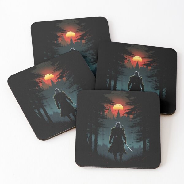 Item preview, Sunset Monster Hunter III - Silhouette - Witcher designed and sold by Fenay Designs.