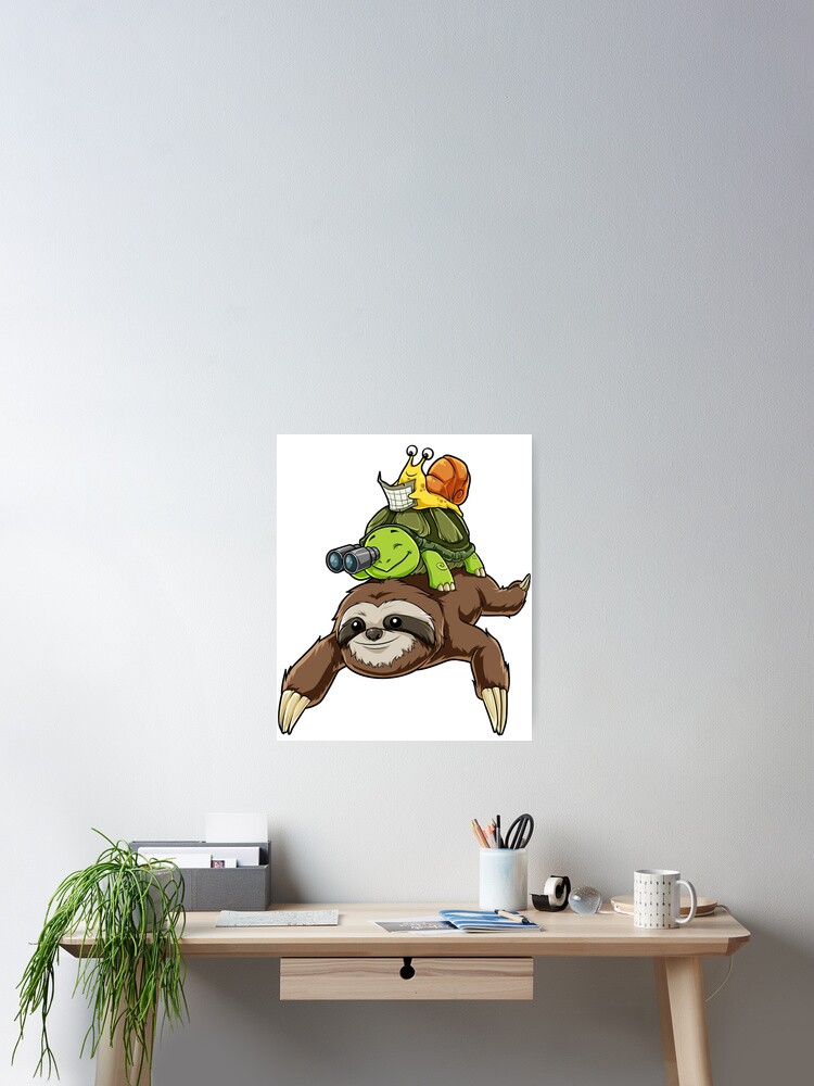 Sloth Turtle Snail T Shirt Piggyback Running Riding Team Tee Sloth Turtle Snail T Shirt Piggyback Running Riding Team Tee