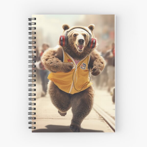 Item preview, Silly running bear 2 - gift for runner designed and sold by ISBrunning.