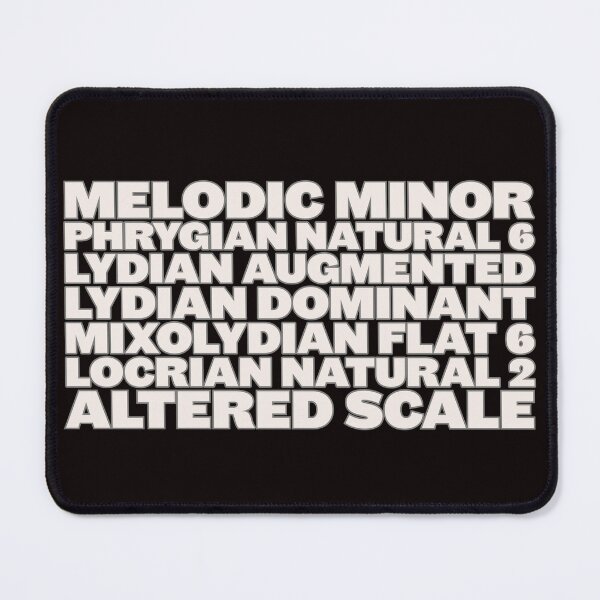 Item preview, Music Theory Melodic Minor Modes Jazz Musician T-Shirt, Guitar Sax Piano Bass Drum Player Tee, Gift Shirt , Music Teacher Student Present designed and sold by jazznerdparade.