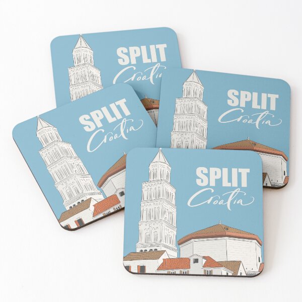 Item preview, Split, Croatia Travel Poster Print Sticker  designed and sold by alwaysbookish.