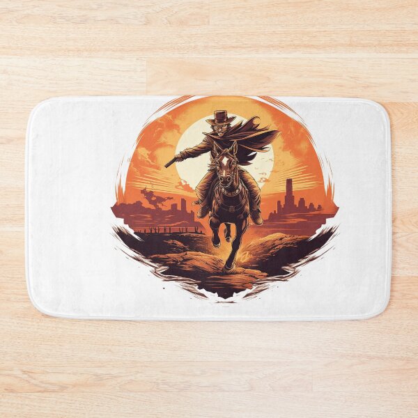 Artikelvorschau, Cowboy Cat Rides at Sunset entworfen und verkauft von MuseOfMilo.