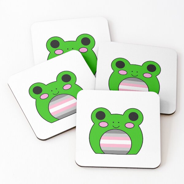 Item preview, Demigirl flag frog designed and sold by bookwoof.