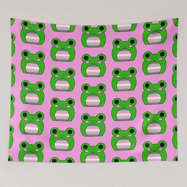 Item preview, Demigirl flag frog designed and sold by bookwoof.