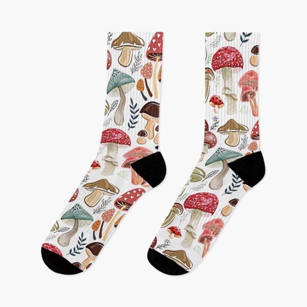 Item preview, Mushroom Pattern Botanical Shrooms designed and sold by ArtThrobDesigns.