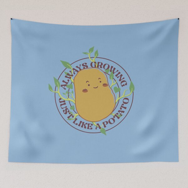 Item preview, Always Growing Just Like a Potato Blue by Tobe Fonseca designed and sold by Tobe Fonseca®.