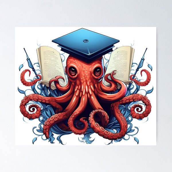 Item preview, Curious Scholar Octopus designed and sold by MuseOfMilo.