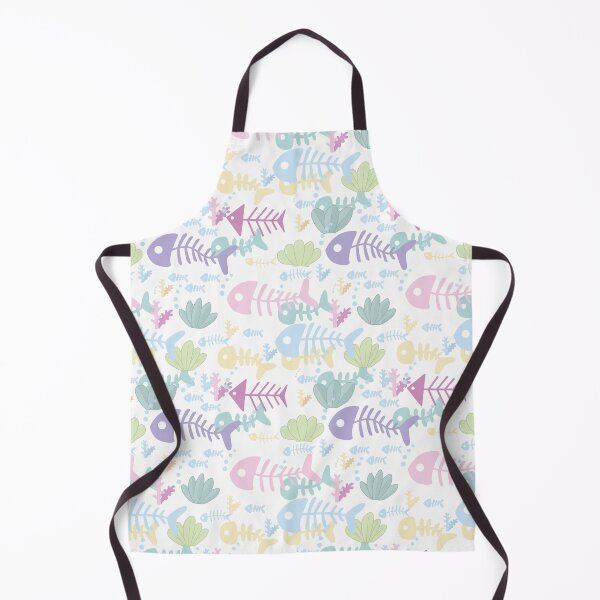 Item preview, Fish Bone Under Sea White Pattern designed and sold by Moyanana.