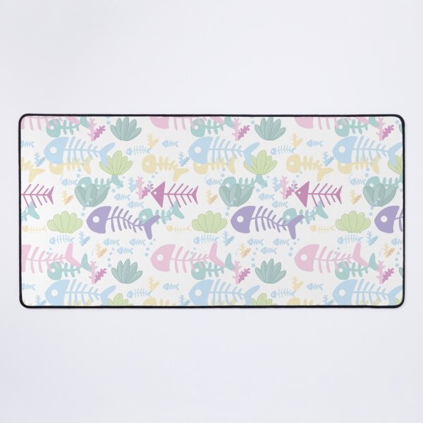 Item preview, Fish Bone Under Sea White Pattern designed and sold by Moyanana.
