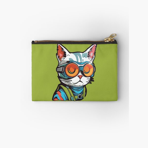 Item preview, Futuristic Multicolor Cats #23 sleepy cat designed and sold by SOVISART.