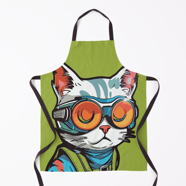 Item preview, Futuristic Multicolor Cats #23 sleepy cat designed and sold by SOVISART.