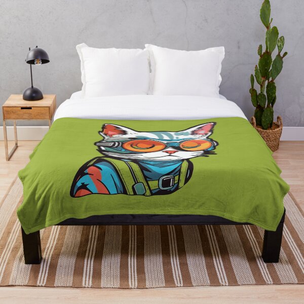 Item preview, Gatos multicolores futuristas #23 gato somnoliento designed and sold by SOVISART.