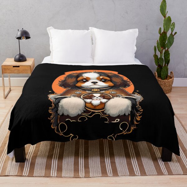 Item preview, Lovable Fluffball - Cavalier King Charles Spaniel Dog designed and sold by Mechanical-Artt.