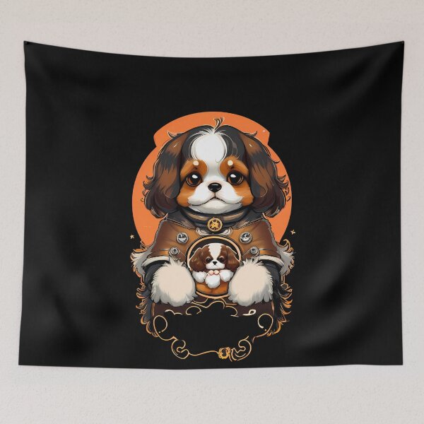 Item preview, Lovable Fluffball - Cavalier King Charles Spaniel Dog designed and sold by Mechanical-Artt.