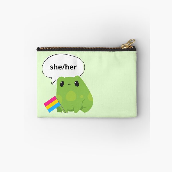 Item preview, Frog Pansexual She/Her Pronoun designed and sold by Furia LGBTQ+ Accessories.