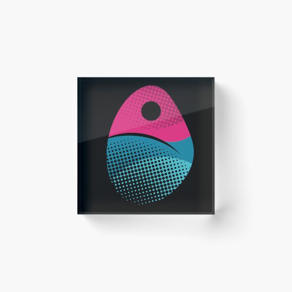 Item preview, Colored cosmic egg with light patterns designed and sold by edgarbelsol.