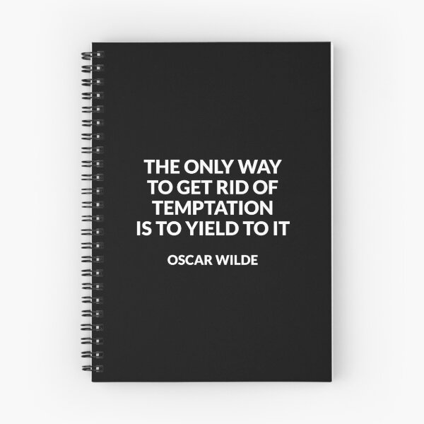 Item preview, The only way to get rid of temptation is to yield to it  - Oscar Wilde Hedonism quotes designed and sold by Inspirationmotivation.