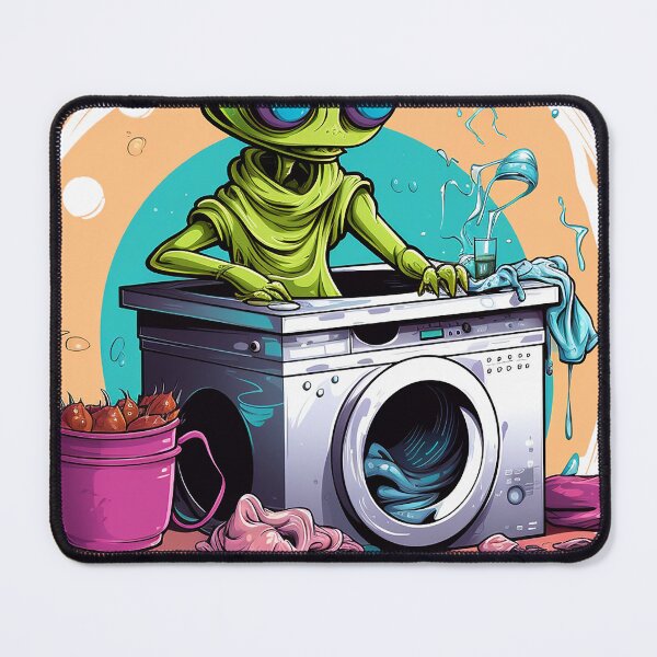 Item preview, Laundry Lover Alien designed and sold by MuseOfMilo.