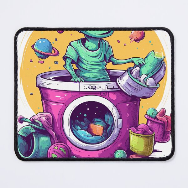 Item preview, Laundry Lover Alien designed and sold by MuseOfMilo.