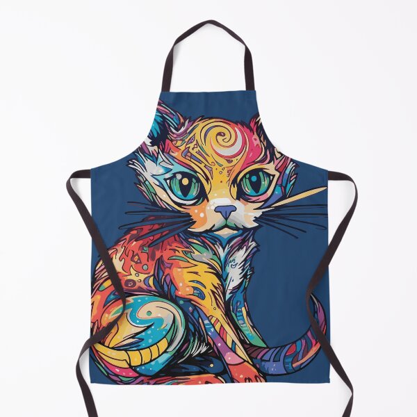 Item preview, Futuristic Multicolor Cats #24 neptunian cat designed and sold by SOVISART.