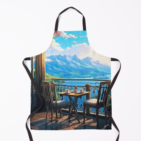Item preview, Having coffee with a beautiful view, lake and mountains designed and sold by iguananick.