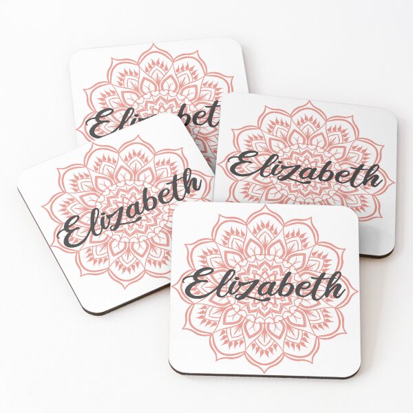 Item preview, Burnt Coral Mandala Personalized Name - Elizabeth designed and sold by MysticMagpie.