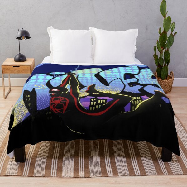 Item preview, Miles Morales swinging graffiti art designed and sold by FluffyRaccoons.
