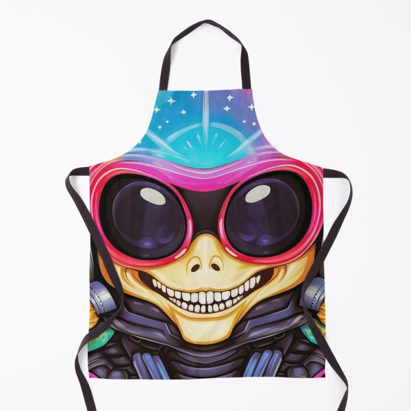 Item preview, Awesome Alien Dinosaur Motorcyclist With Galaxy Helmet Gear designed and sold by SubtleSplit.