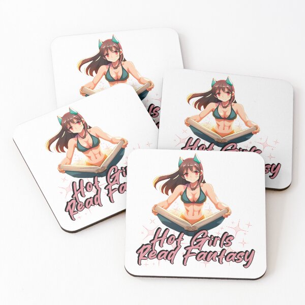 Item preview,  Hot Girls Read Fantasy Books Smiling Girl Anime  designed and sold by JacoBeatzShop.