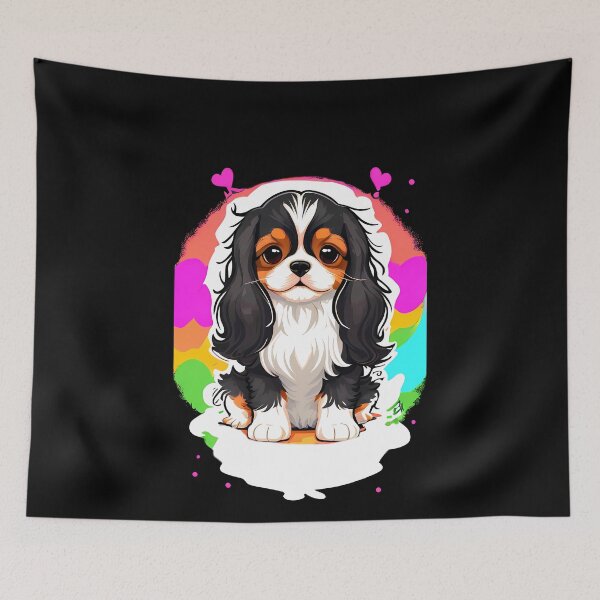 Item preview, Fluffy Cuddle Buddy - Cavalier King Charles Spaniel Dog designed and sold by Mechanical-Artt.