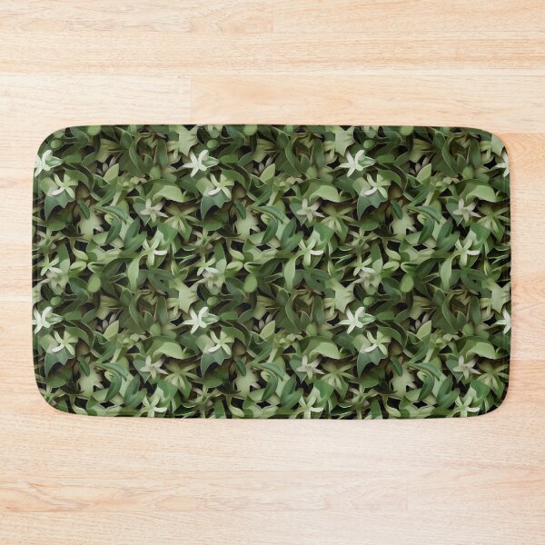 Item preview, Nature Inspired Camo Scoutcore Pattern Leaves and Green Flowers designed and sold by heringa.