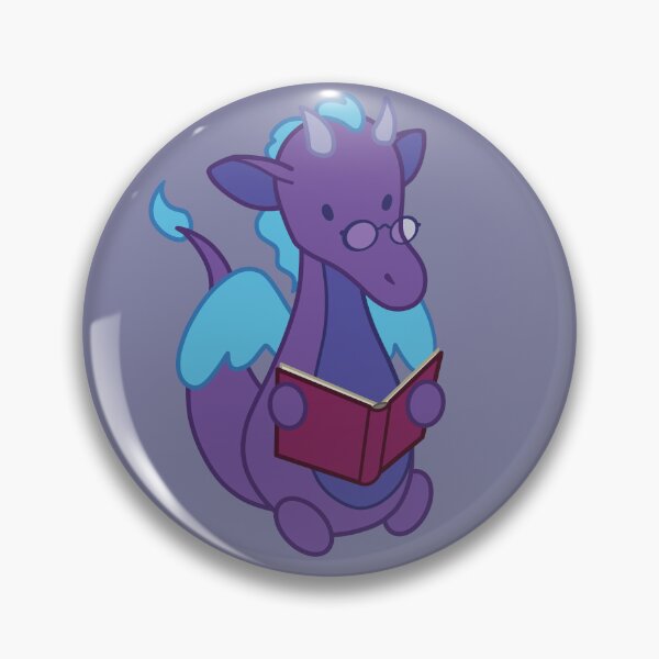 Item preview, Purple reading dragon designed and sold by SoapSuds7.