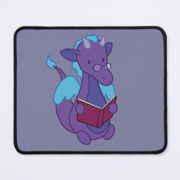 Item preview, Purple reading dragon designed and sold by SoapSuds7.
