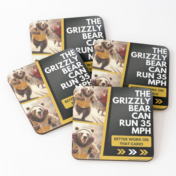 Item preview, running bear motivational fact - better work on that cardio designed and sold by ISBrunning.