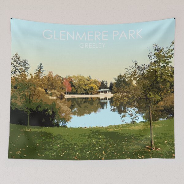 Item preview, Glenmere Park, Greeley, Colorado, USA, Print designed and sold by summattodraw.