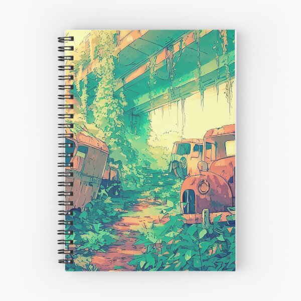 Item preview, Scenic Styles Decaying Echoes: An Anime Tribute to a Post-Apocalyptic Urban Landscape designed and sold by ScenicStyles.