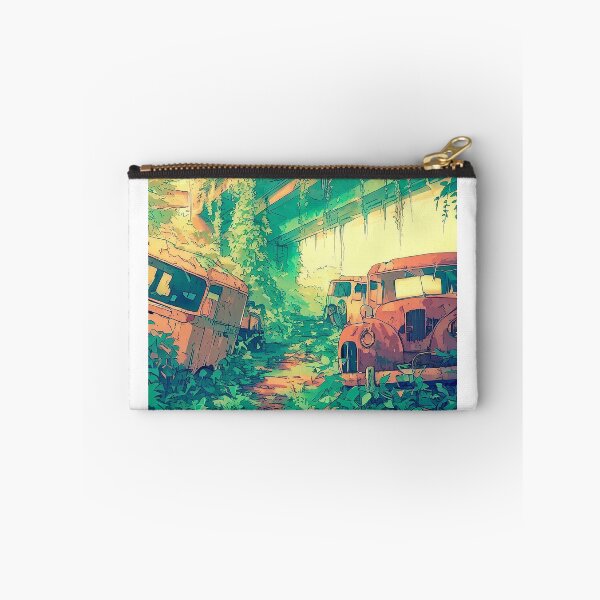 Item preview, Scenic Styles Decaying Echoes: An Anime Tribute to a Post-Apocalyptic Urban Landscape designed and sold by ScenicStyles.