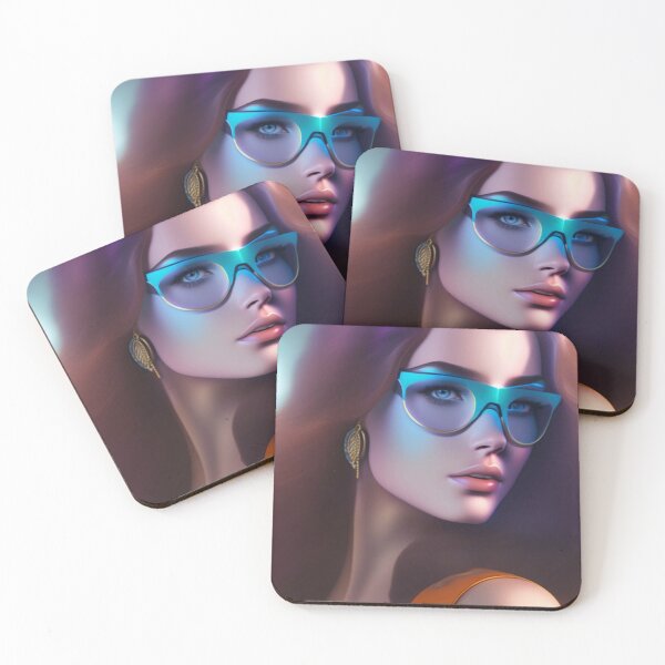 Aperçu de l'œuvre Belle fille à lunettes à la mode créée et vendue par Ingahaliullina.
