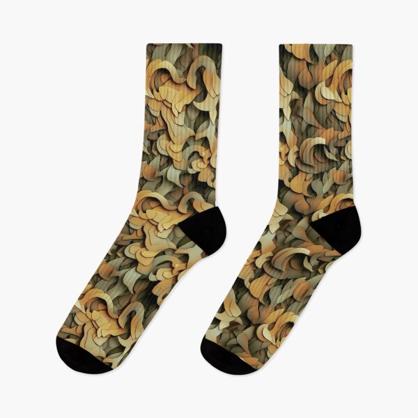 Item preview, Harmonic Hues - Curvilinear Camo - Yellow and Orange Delight designed and sold by heringa.