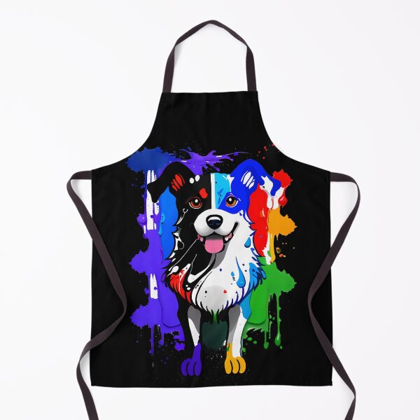 Item preview, Rainbow Paws - Colorful Abstract Dog designed and sold by Mechanical-Artt.