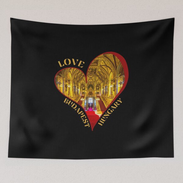 Item preview, Love BUDAPEST HUNGARY designed and sold by Miki  Design.