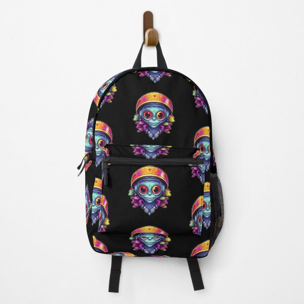 Item preview, Weirdo Alien With Colorful Beanie Hat designed and sold by SubtleSplit.
