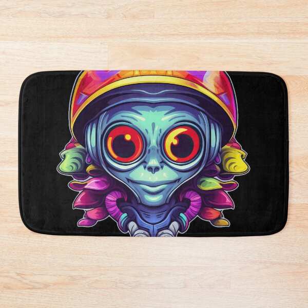 Item preview, Weirdo Alien With Colorful Beanie Hat designed and sold by SubtleSplit.