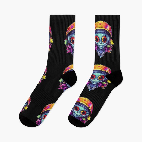 Item preview, Weirdo Alien With Colorful Beanie Hat designed and sold by SubtleSplit.