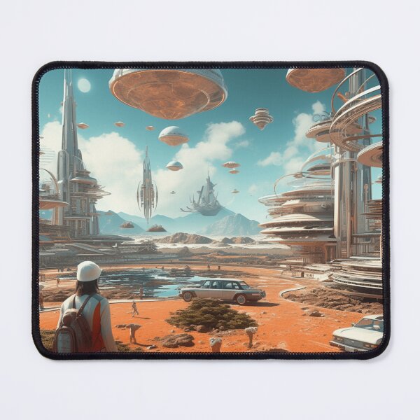 Item preview, Retro Futuristic World designed and sold by Jasby-Co.