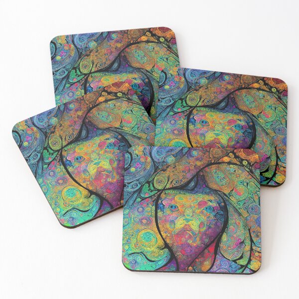 Item preview, Psychedelic Purrception designed and sold by piwon.