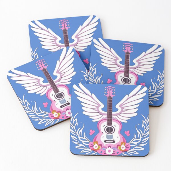 Item preview, Pink guitar designed and sold by Roxburylane.