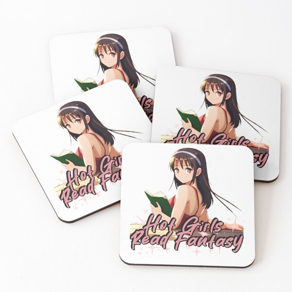 Item preview,  Hot Girls Read Fantasy Books Smiling Girl Anime  designed and sold by JacoBeatzShop.