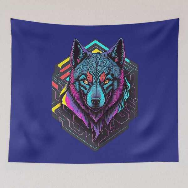 Item preview, Futuristic German Shepherd: cyberpunk portrait designed and sold by Minpadesign.